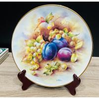 ราคา จานโชว์ลายผลไม้ Royal Kendal Fine Bone China (28175477738)
