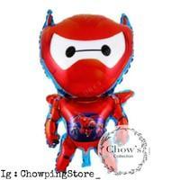 ราคา MERAH Red Baymax Big Hero Character ฟอยล์บอลลูน (29186769796)