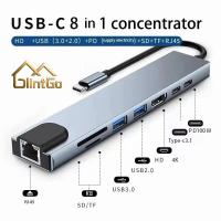 ราคา Docking Station USB Hub Steam Deck Dock USB C Hub 6 in 1 Hub USB Type-C HDMI 4K Fast Charge (56953484344)