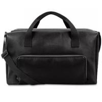 ราคา Calvin Klein Men’s Black Faux Leather Duffle Bag Gym Travel Cary on Handbag (2077203578)