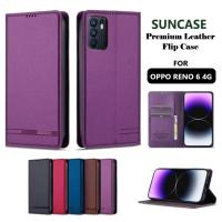 ราคา CASE HP สําหรับ OPPO RENO 6 (4G) 2020 FLIP WALLET Premium FLIP CASE Casing hp LEATHER FLIP COVER HP PROTECTOR (28544480205)
