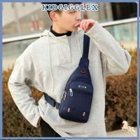 ราคา KIDGIGGLEX กระเป๋าสะพายข้างผู้ชาย,พอร์ตชาร์จ USB สี่เหลี่ยมผืนผ้าผู้ชายกระเป๋า Messenger, ผ้าสีดําสีฟ้าสีเทาสีน้ําตาลกระเป๋าสะพายชาย (50256000301)