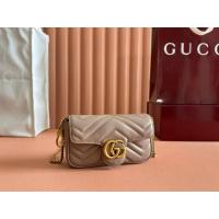 ราคา Original Leather Gucci GG Marmont Chain Macaron Series Mini Handbag Shoulder Bag Messenger Bag มาพร้อมพวงกุญแจ หัวเข็มขัดพนังพร้อมอุปกรณ์เสริมโลหะ GG ผลิตจากหนังแท้ลายฮิวแมนนอยด์ Quilted โมเดล:476433 