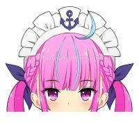 ราคา Minato Aqua Hololive สติ๊กเกอร์ Minato Aqua Sticker 2 PCS Hololive Sticker สติกเกอร์ Anime Aqua Hololive (2967758557)