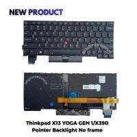 ราคา X390 แป้นพิมพ์แล็ปท็อป THINKPAD X13 YOGA GEN 1 X395 POINTER BACKLIGHT NO FRAME US (41129532996)