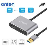 ราคา Converter USB 3.0 TO HDMI/VGA ONTEN (OTN-5201B) (18645894917)