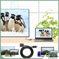 ราคา Superparis Superparis Sonew DisplayPort to VGA Adapter 1.8M 1080P HD Mini Cable Converter สำหรับแล็ปท็อปพีซี (51958908123)