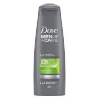 ราคา Dove men+care fresh+ clean fortifies 2in1 355ml. แชมพูผสมครีมนวดสูตรพิเศษสำหรับผู้ชาย (41957732780)
