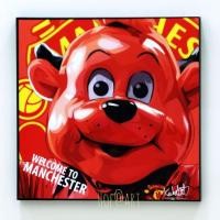 ราคา รูปภาพ มาสคอต ทีมแมนยู Manchester United รูปภาพ​ติดผนัง pop art​ กรอบรูป แต่งบ้าน ของขวัญ (3437549668)