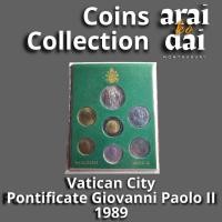 ราคา Vatican City, Pontificate of Giovanni Paolo II, Mint divisional set of 7 coins - 1989 (27963206890)