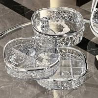 ราคา Rotating Earrings Jewelry Storage Box Exquisite New Barrettes Hair Ring Necklace Earrings Dustproof (27130008193)