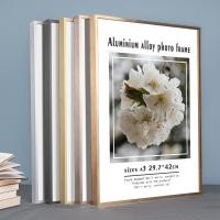 ราคา อลูมิเนียมแคบ A4 กรอบรูปโฆษณาโปสเตอร์ธุรกิจใบอนุญาตกรอบ DIY กรอบรูปตารางกรอบรูปโลหะขายส่ง (56408406363)