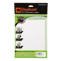 ราคา ELPHANT ตราช้าง ป้ายสติกเกอร์ แล็ป A16 50x100 มม. (25483925843)