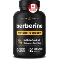 ราคา Berberine 1200mg Complex – 120 Count est Purity 97% Berberine HCl + จดสิทธิบัตร Phytosome สําหรับการดูดซึมสูงสุด – Strength Berberine Capsules พร้อมพอร์ต Grape Berberine G (55309579457)