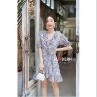 ราคา มินิเดรส พิมลายผ้าชีฟอง สีหวาน ดูคลาสสิคมาก (5436391652)