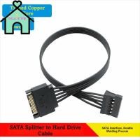 ราคา OTUINSG SATA Power Extension Cable, 22/32 ซม.Y-Splitter Design SATA Power Cable,คุณภาพสูง 15Pinชาย/หญิงทนทานสายแยกไฟ (51408088637)