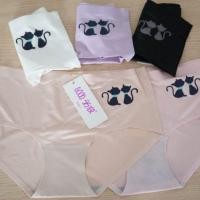 ราคา กางเกงในไร้ขอบลายลูกแมวผ้านิ่มสวมใส่สบาย49.- (965222198)