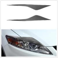 ราคา Carbon Fiber Headlight Eyebrow Trim Sticker Front Head Light Cover Eyelid For Ford Mondeo MK4 2007 (40927287689)