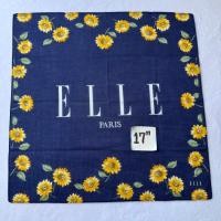 ราคา Elle Paris ผ้าเช็ดหน้า ลายดอกไม้ (42679781359)