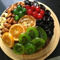 ราคา Fruit cake ฟรุตเค้ก หน้าผลไม้อบแห้ง หมักเหล้ารัม ขนาด3ปอนด์ น้ำหนัก2400 กรัม เค้กแน่นไปด้วยผลไม้หมักเหล้ารัม (21482606599)