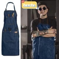 ราคา ดีที่สุด 1ชิ้น ร้านเสริมสวยเสื้อผ้าทํางาน,ปรับผ้ากันเปื้อนยีนส์กันน้ํา,ตัดผมผ้า ยีนส์ กับกระเป๋าช่างทําผมชุดครัวทําอาหารตัดผมเครื่องมือจัดแต่ง (51859449304)