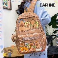 ราคา กระเป๋าเป้สะพายหลัง DAPHNE แบบ Capybara น้ำหนักเบาที่มีระบบระบายอากาศ ทำจากไนลอน มีลายการ์ตูนและขนาดใหญ่เพื่อรับของใช้เรียน (48157941182)