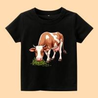 ราคา เสื้อยืดเด็กพิมพ์ลายวัวน่ารัก (29544676849)