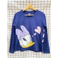 ราคา เสื้อยืดแขนยาว UNIQLO/DISNEY Donal Duck & Daisy เสื้อยืดแขนยาว ยูนิโคล่xดิสนีย์ สกรีนลาย Daisy & Donald Duck (มือสอง) (25715254297)