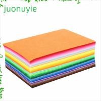 ราคา JUONUYIE ผ้าสักหลาด 80 ชิ้น, คละสีรูปร่างสี่เหลี่ยม DIY Craft วัสดุ, ตกแต่งแผ่นสักหลาดนุ่มเย็บบ้าน (50959733449)
