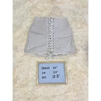 ราคา กระโปรงสั้นแต่งเชือกร้อยด้านหน้า มีซิปหลัง (54555482530)