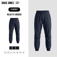 ราคา DAVIE JONES [BE FEARLESS] กางเกงจ็อกเกอร์ผู้ชาย Relax Fit Joggers สีกรม เขียว ดำ GP0027 (56309547852)