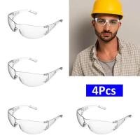 ราคา Safety Glasses Clear Unisex Anti-Scratch Protective Goggles Impact Resistant Lens CE ANSI Z87 Construction Shooting Labo (27313603188)
