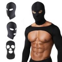 ราคา Outdoors Face Mask Balaclava สไตล์หมวกสําหรับผู้ชายผู้หญิงหมวก 2\3\4Hole ผ้าไหมน้ําแข็ง Full Face Cover (46257582255)