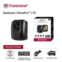 ราคา Transcend DrivePro110 กล้องติดรถยนต์ กล้องคมชัด 1080P ใช้แบตเตอรี่ ชนิดทนความร้อนได้สูงพิเศษ แถมฟรี Micro SD 32 GB (2208533715)