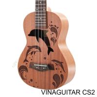ราคา ของแท้ Dolphin Concert Music Ukulele Full Northern African Rosewood VINAGUITAR CS2 (54955016632)