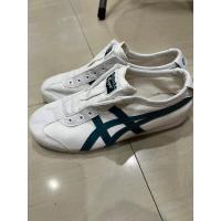 ราคา รองเท้าผ้าใบ onitsuka tiger สีขาวแถบเขียว (25577360307)