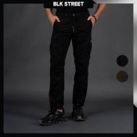 ราคา DAVIE JONES [BLK STREET] กางเกงจ็อกเกอร์ผู้ชาย Relax Fit Joggers สีดำ เขียว GP0022 (41909965528)