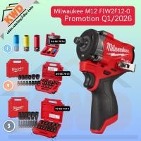 ราคา MILWAUKEE M12 FIW2F12 บล็อกกระแทกไร้สาย 1/2"(เครื่องเปล่า) พร้อมบล็อคตามตัวเลือก ราคาพิเศษ Q1/2026 (40356599094)
