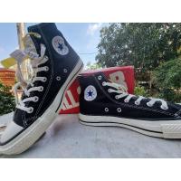 ราคา พร้องส่งConverse made in JAPAN สีดำหุ้มข้อ เบอร์ 8.5 มือสองของแท้100% (13369958310)