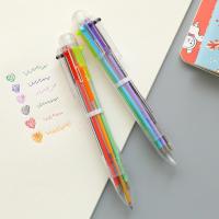 ราคา พร้อมส่งในไทย ร้านค้าส่งไว ปากกาลูกลื่น 0.5มม ปากกาหลายสี มินิมอล สไตล์มูจิ หมึก6สี ในแท่งเดียว หลายสี 6in1 เขียนดี ลื่น (21067953237)
