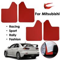 ราคา 4x โคลนสีแดงสําหรับ Mitsubishi lancer Evolution EVO X 4 5 6 7 8 9 ix Outlander Sport WRC Mirage Mudflaps Splash Guard Mudguards (52259661728)