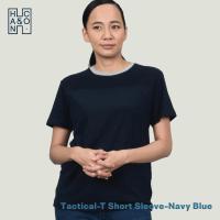 ราคา Han&Co. Tactical-T Short Sleeve - Navy Blue เสื้อยืดผ้าพื้นสี Navy Blue (สีกรมท่า) (Women) (9929900888)