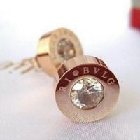ราคา พร้อมส่ง!!! ต่างหูสตัด BVLGARI สแตนเลส ฝังเพชร CZ เกรด AAA (42868063)