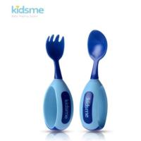 ราคา Kidsme เซ็ทช้อนส้อมสำหรับเด็กหัดใช้ - สีฟ้า Toddler Spoon and Fork Set - Aquamarine (3640587727)
