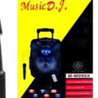 ราคา ลำโพง 8นิ้ว Music D.J. BLUETOOTH USB (M-M999X) Black แถม Microphone (3176597764)
