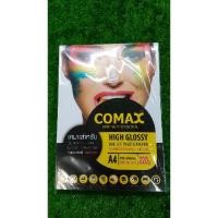 ราคา กระดาษโฟโต้อิ้งค์เจ็ทแบบมันวาว COMAX ขนาดA4 220 แกรม 100แผ่นกันน้ำ (High Glossy) (4945484123)