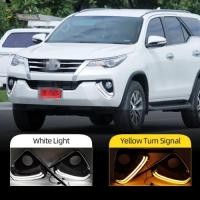 ราคา Fog Lamps For Toyota Fortuner 2015 2016 2017 2018 2019 2020 LED DRL Daytime Running Lights Fog Ligh (50105637382)