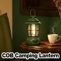ราคา Vintage Camping โคมไฟสีเขียว Camp โคมไฟ Retro สไตล์หรี่แสงได้ LED USB-C สําหรับประหยัดพลังงานแบบพกพาแขวนเต็นท์พร้อมตะขอสําหรับกลางแจ้ง Camping ตกปลาเดินป่า (26944659835)