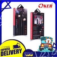 ราคา หูฟังมือถือ ราคาถูก เสียงดี Oker Small Talk Stereo Earphones H-121 ดำ/แดง. (3666061462)