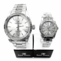 ราคา Royal Crown นาฬิกาข้อมือคู่ สายสแตนเลสอย่างดี รุ่น 3662ML (สี Silver) (6460579272)